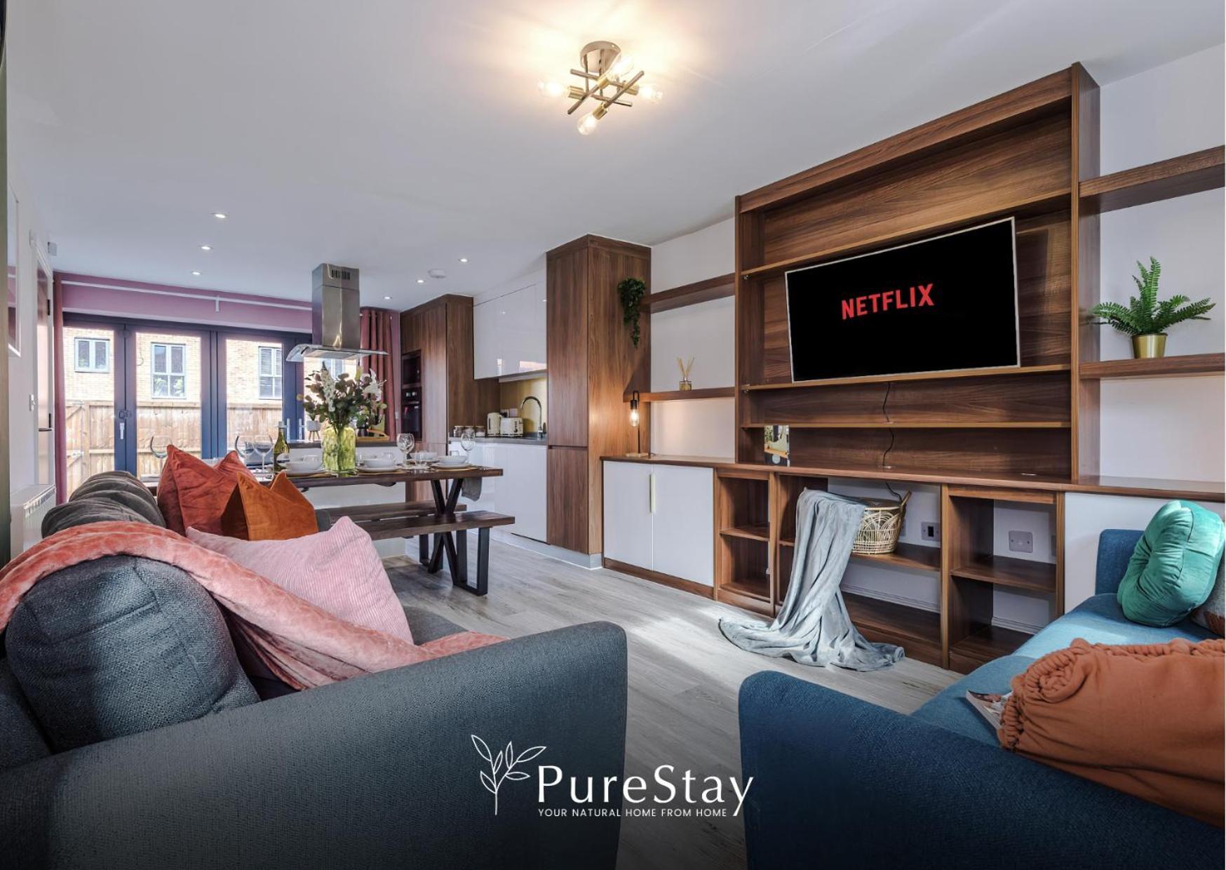 Stunning Five Bedroom Manchester House With Free Parking By Purestay Short Lets & Serviced Accommodation Exterior foto